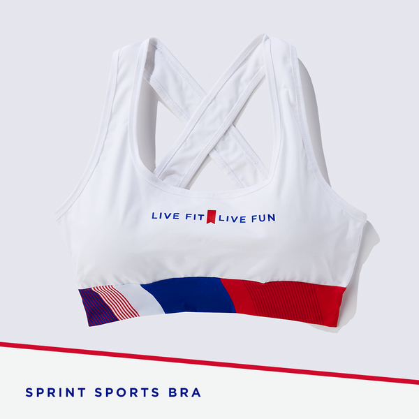 Sprint Sports Bra - White