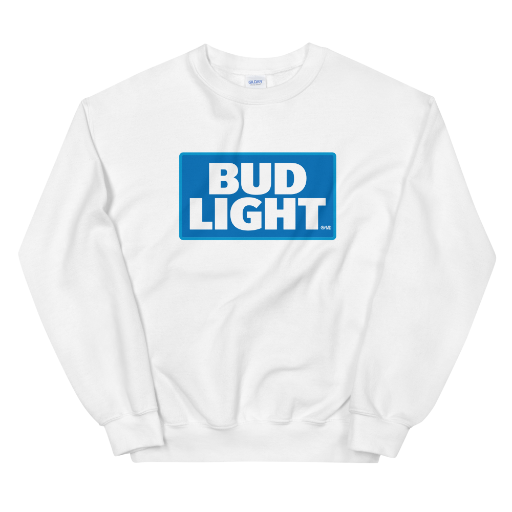 Bud Light Blue Logo Sweatshirt Shop Beer Gear