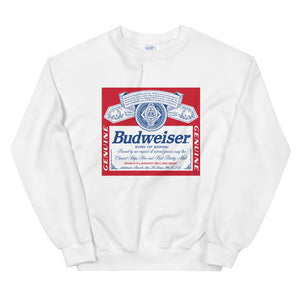 Budweiser Retro Label Unisex Sweatshirt – Shop Beer Gear
