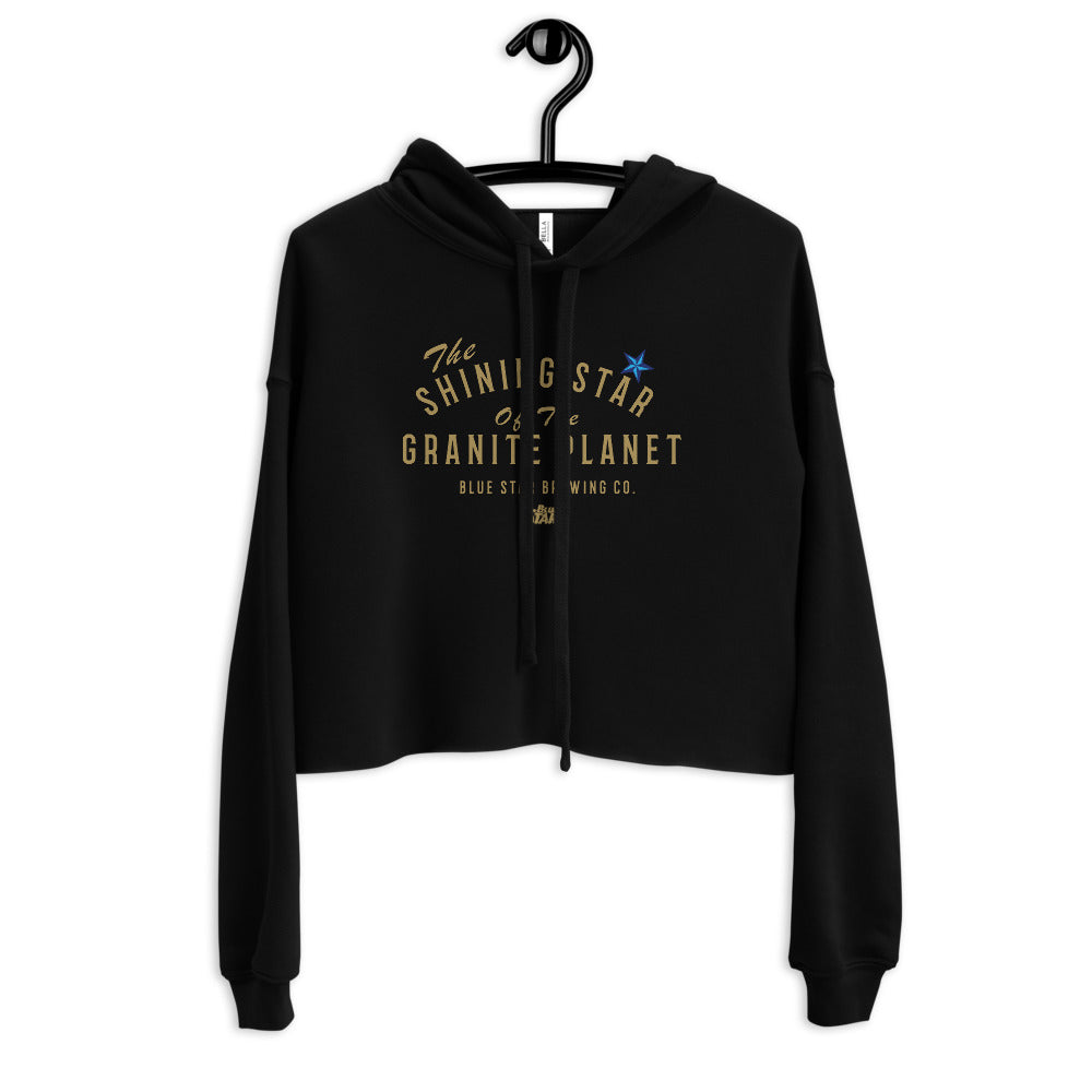 Blue Star Women s Crop Hoodie Shop Beer Gear